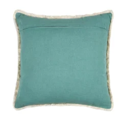 Coussin carré en coton (45 x 45 cm) Barbade Vert céladon