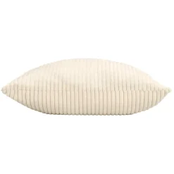 Coussin carré en flanelle relief (45 x 45 cm) Nils Ecru