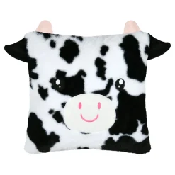 Coussin carré enfant (40 x 40 cm) Zamis Vache Noir