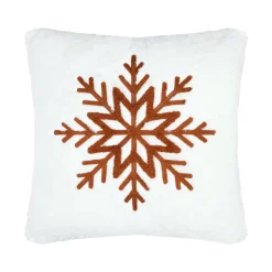 Coussin carré fausse fourrure (45 x 45 cm) Wildforest Marron