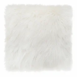 Coussin carré fausse fourrure (40 x 40 cm) Oslo Ivoire