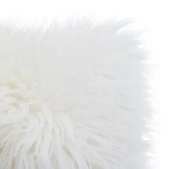 Coussin carré fausse fourrure (40 x 40 cm) Oslo Ivoire