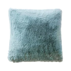 Coussin carré fausse fourrure (45 x 45 cm) Finn Bleu