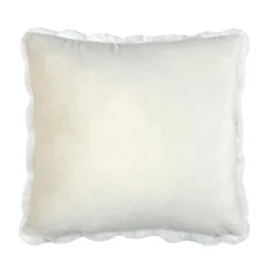 Coussin carré fausse fourrure (45 x 45 cm) Nebraska Ecru