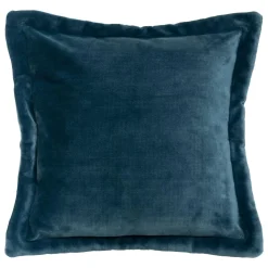 Coussin carré flanelle (53 x 53 cm) Cuddly Bleu foncé