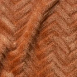 Coussin carré flanelle (45 x 45 cm) Zag Cuivre