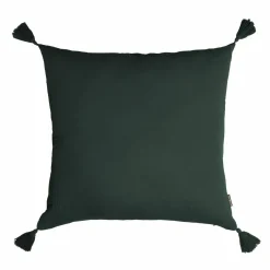 Coussin carré gaze de coton (40 x 40 cm) Gaïa Vert sapin