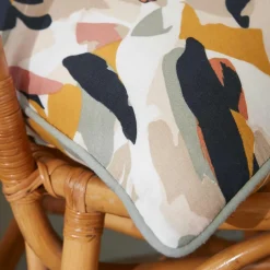 Coussin carré gaze de coton (45 x 45 cm) Mathilda Multicolore