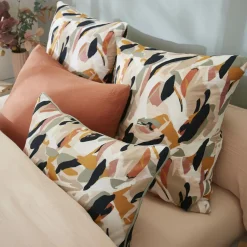 Coussin carré gaze de coton (45 x 45 cm) Mathilda Multicolore