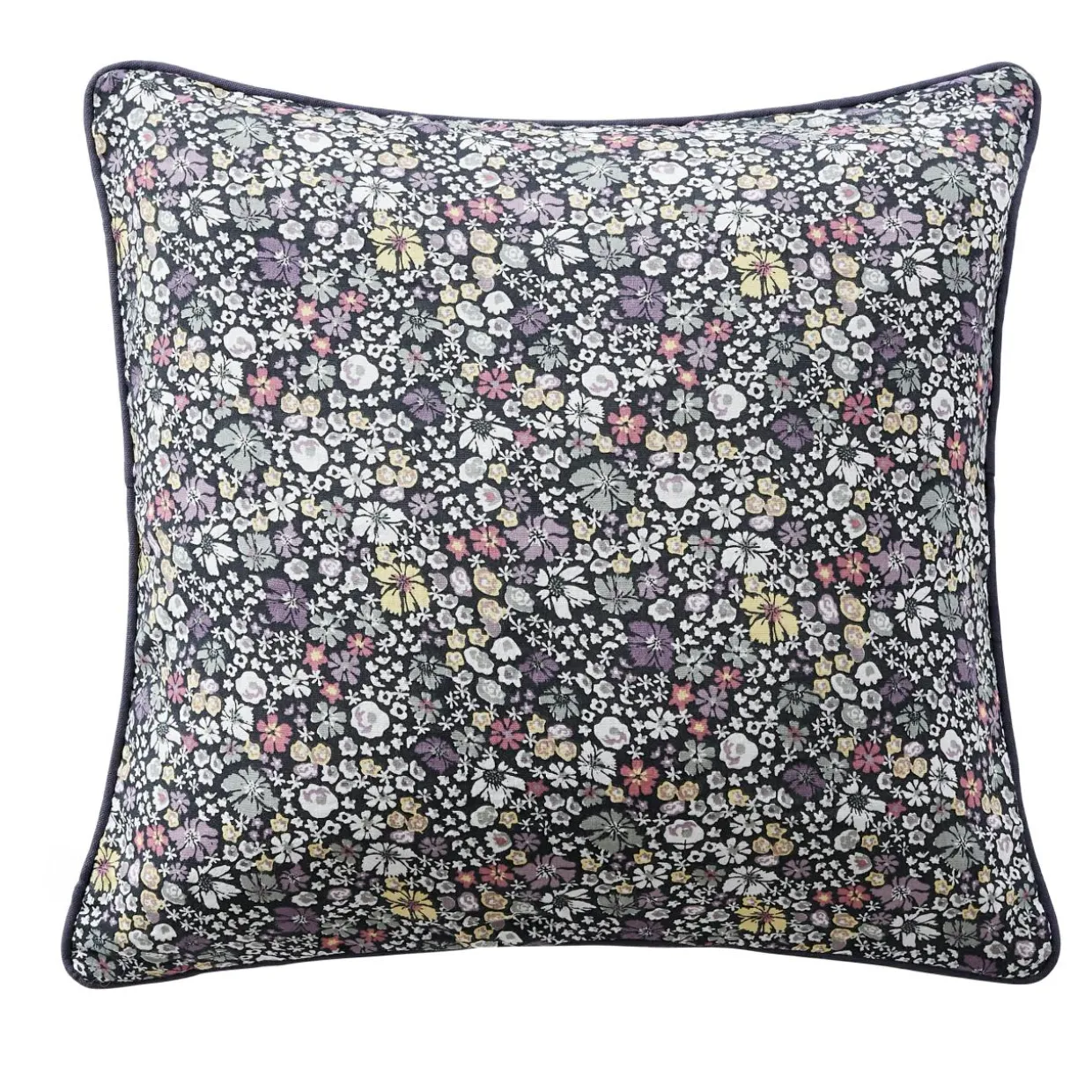 Coussin carré gaze de coton (45 x 45 cm) Elya Violet