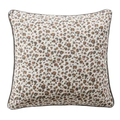 Coussin carré gaze de coton (45 x 45 cm) Rosa Marron