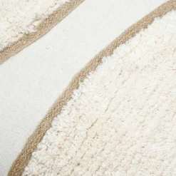 Coussin carré tufté (45 x 45 cm) Blokken Ecru