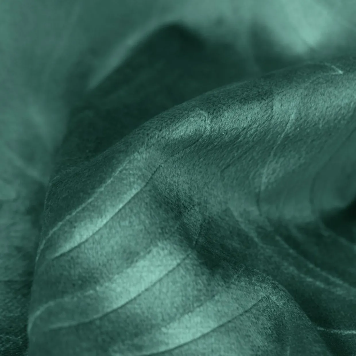 Coussin carré velours (60 x 60 cm) Fern Vert sapin