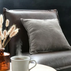 Coussin carré velours (45 x 45 cm) Dandy Taupe