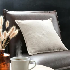 Coussin carré velours (45 x 45 cm) Dandy Beige