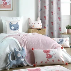 Coussin chat enfant (40 cm) Zoeline Rose
