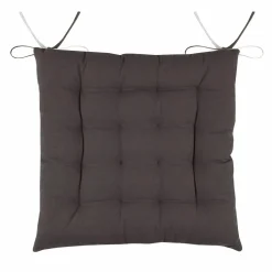 Coussin de chaise carré (40 x 40 cm) Duo Gris anthracite