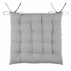 Coussin de chaise carré (40 x 40 cm) Duo Gris anthracite