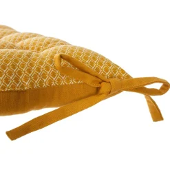Coussin de chaise carré (38 x 38 cm) Otto Jaune ocre