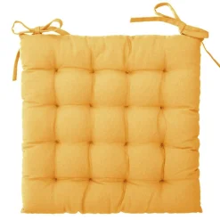 Coussin de chaise carré (38 x 38 cm) Otto Jaune ocre