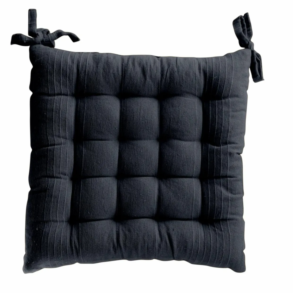 Coussin de chaise carré (38 x 38 cm) Bombay Gris anthracite