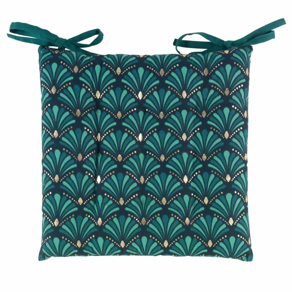 Coussin de chaise carré (40 x 40 cm) Artchic Bleu canard