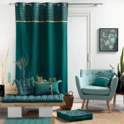 Coussin de chaise carré (40 x 40 cm) Artchic Bleu canard