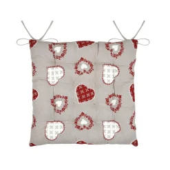 Coussin de chaise carré coton (40 x 40 cm) Ornon Taupe