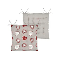 Coussin de chaise carré coton (40 x 40 cm) Ornon Taupe