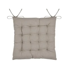 Coussin de chaise carré coton (38 x 38 cm) Hemera Ecru