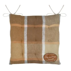 Coussin de chaise carré coton (38x38 cm) Wildforest Camel