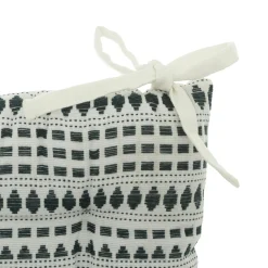 Coussin de chaise carré coton recyclé (38 x 38 cm) Micah Bleu