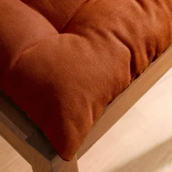 Coussin de chaise carré coton (40 x 40 cm) Pixel Terracotta