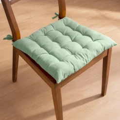 Coussin de chaise carré coton (40 x 40 cm) Pixel Vert menthe
