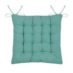 Coussin de chaise carré coton (38 x 38 cm) Barbade Ecru