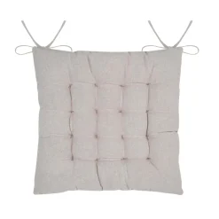 Coussin de chaise carré coton (38 x 38 cm) Tilda Gris