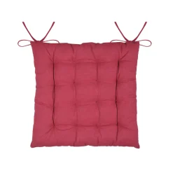 Coussin de chaise carré coton (40 x 40 cm) Arbin Rouge