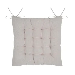 Coussin de chaise carré coton (38 x 38 cm) Tilda Ecru