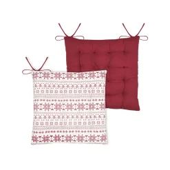 Coussin de chaise carré coton (38 x 38 cm) Valgenis Ecru