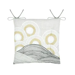 Coussin de chaise carré coton (38 x 38 cm) Yuki Beige