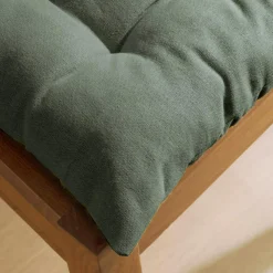 Coussin de chaise carré coton (40 x 40 cm) Pixel Vert kaki