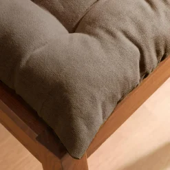 Coussin de chaise carré coton (40 x 40 cm) Pixel Taupe