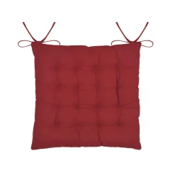Coussin de chaise carré coton (40 x 40 cm) Ornon Rouge