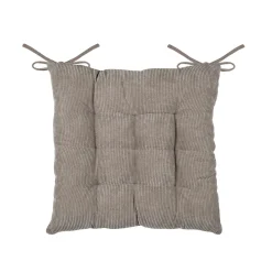 Coussin de chaise carré velours (38 x 38 cm) Dandy Taupe