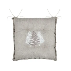 Coussin de chaise carré velours (38 x 38 cm) Landry Beige