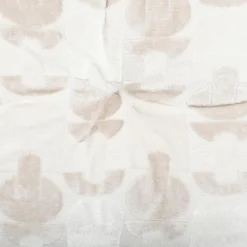 Coussin de chaise carré velours (38 x 38 cm) Luna Ecru