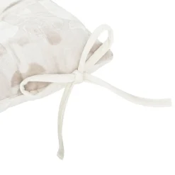 Coussin de chaise carré velours (38 x 38 cm) Luna Ecru