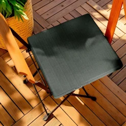 Coussin de chaise extérieur carré (40 x 40 cm) Sunset Gris anthracite