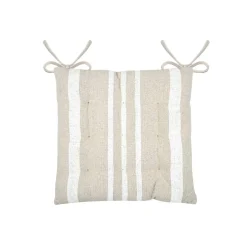 Coussin de chaise extérieur carré (38 x 38 cm) Nautira Ecru