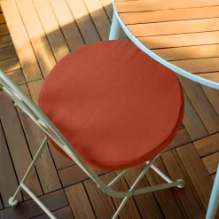 Coussin de chaise extérieur rond (40 cm) Sunset Terracotta